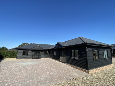 Exterior view of the currently available suite.